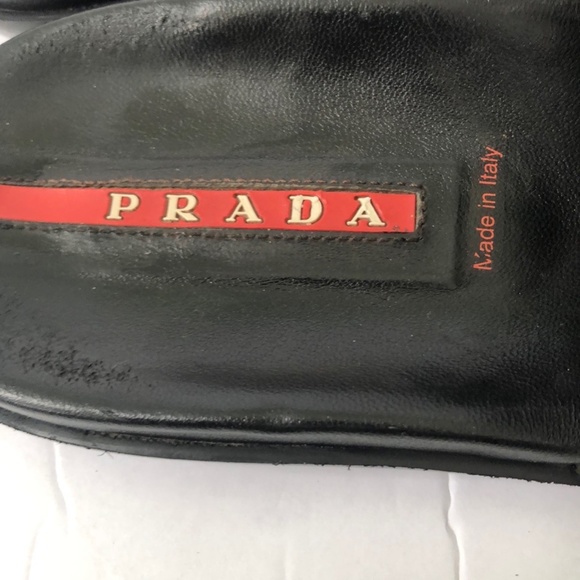 Prada Men's Brown Leather Sandals Size 7.5 - Picture 7 of 9